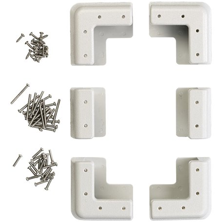 Kit de fixation pour panneau solaire en ABS - coloris gris [Revolt]