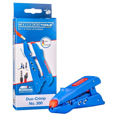 WEICON TOOLS Duo-Crimp N° 300 / Dénudeur multifonctionnel avec coupe-câble latéral et fonction de sertissage