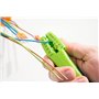 WEICON TOOLS Couteau pour câbles No. S 4-28 Multi Green Line | matières premières durables | avec fonction de dénudage dans le b