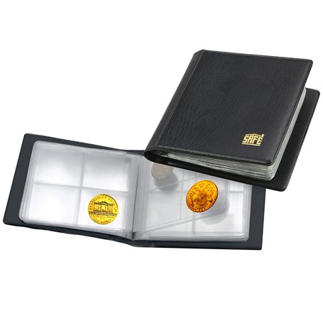 SAFE 227 Mini classeur pour 40 pièces de monnaies 38 mm I classeur pièces euros | classeur de pièces de collection visible recto