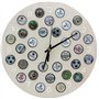Safe Horloge Murale en Forme de Capsules pour 32 Bouchons - Cadeau d'anniversaire pour Lui - Uniquement pour Les Vrais collectio
