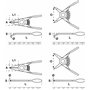 BGS 444 | Jeu de pinces à circlips | pour petits circlips | 80 mm | 4 pièces
