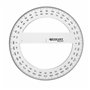 Westcott 10136 Cercle Complet Rapporteur en plastique transparent 15 cm