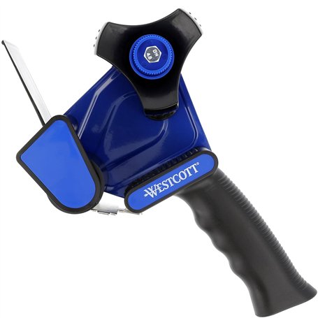 Westcott E-730402 00 Distributeur de ruban adhésif d'emballage avec poignée ergonomique 50 mm x 66 m