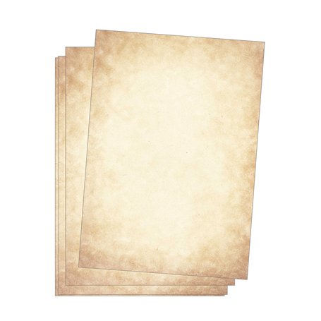 Edition Seidel - Papier à lettre vintage de qualité supérieure - 25 feuilles - Format A4 - 120 g/m² - Papier à lettre médiéval -