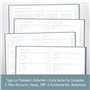 paper&you® Livre de mot de passe A6+ avec onglet A-Z « Blue Ginkgo » pour 320 données d'accès, gestionnaire de mots de passe pet