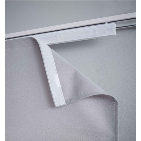 Gardinenbox 20190417S Chariot de Panneau de 60 cm Pliable Blanc pour Panneau Coulissant