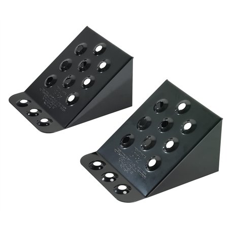 KS TOOLS 160.0381 - Paire de Cales Roues Métallique PL 230 x 220 x 125 mm