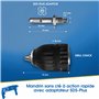 S&R Mandrin Perceuse SDS Auto serrant 1.5-13 mm 1/2-20UNF avec Adaptateur SDS-plus. Pour Perceuse Bosch Metabo Makita etc