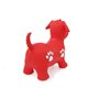 Jamara 460454 – Animal Sauteur Chien Rouge avec Pompe - Favorise Le Sens De L‘Équilibre, Oreilles d‘Animaux comme Support, résis