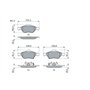 Bosch BP1011 - Plaquettes de Frein Avant pour Voiture - Qualité Bosch - Réduction du Bruit et de la Poussière - Certifié ECE-R90