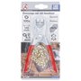 BGS Diy 75830 | Pince à œillets avec 100 œillets ronds | 4,5 mm