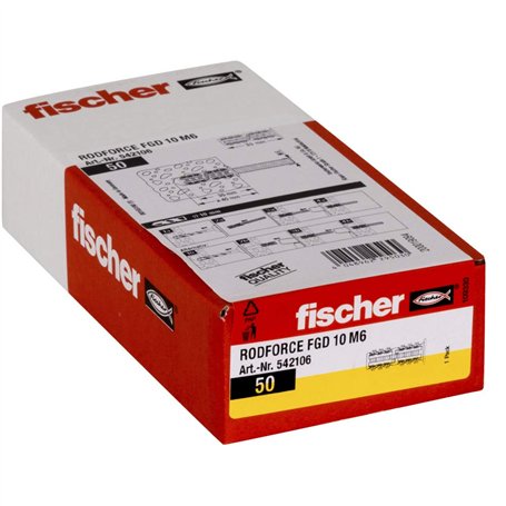 fischer - Cheville RODFORCE FGD M8 x 35/Boîte de 50 Gris