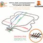 DREHFLEX® Chauffage voute – pour divers fours Bosch / Siemens / Neff / Constructa – Compatible avec pièces numéro 00212622 / 212