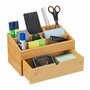 relaxdays Organiseur de Bureau avec tiroir