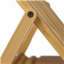 Relaxdays Repose-Livres en Bambou, 3 Niveaux, Pliable, pour Table, HxLxP: 22x34x18 cm, Support bouquins, Nature