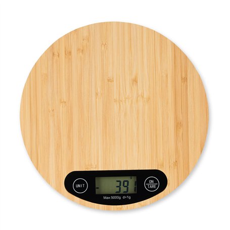 relaxdays Balance Cuisine Bambou numérique