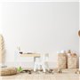 Relaxdays Ensemble de Table et de Chaise pour Enfants, kit pour crèches, Bambins, Couleurs Beige et Blanche