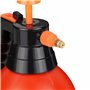 Relaxdays Pulvérisateur Universel Manuel 3L, Jet réglable, pour Eau et désherbant, brumisateur Jardin, Orange et Noir