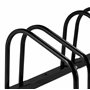 Relaxdays Râtelier pour 3 vélos, en métal, avec matériel de Montage pour Le Sol, HxLxP : env. 27 x 67,5 x 33 cm, Noir