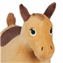 Relaxdays Animal Sauteur, Jouet en Forme de Cheval, Charge maximale : 50 kg, sans BPA, 3 Ans et Plus, Marron Clair