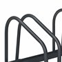 Relaxdays Râtelier pour 3 vélos, Roues de Largeur 60 mm Max., Porte-vélos en métal, Anthracite