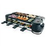 Korona 45072 Barbecue électrique de table pliable/Raclette pour 8 personnes | Raclette 2 en 1 avec 8 poêles et spatules | Avec p