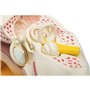 Elementary Anatomy - Modèle d'anatomie de l'oreille humaine en 4 parties avec base - Agrandissement 3 fois - Enseignement scolai