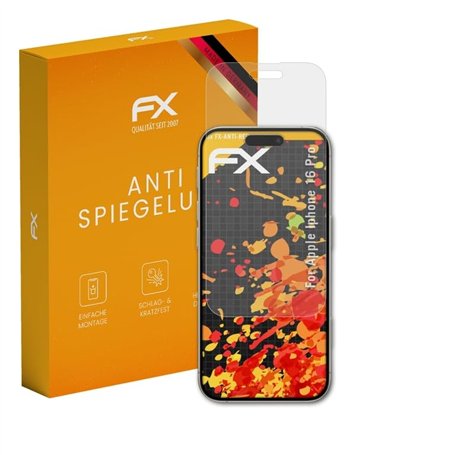 atFoliX Protecteur d'écran compatible avec Apple iPhone 16 Pro Film Protection d'écran