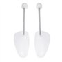 Incutex Lot de 4 Paires embauchoirs taille adaptable 38-44, embauchoirs en Plastique, Forme Chaussure, Transparent