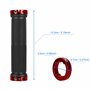 Welsberg 1 Paire de poignées de Guidon BMX pour vélos de Montagne et de Ville, poignées antidérapantes verrouillables pour bicyc