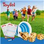 Toyfel Jeu de Dés XXL Chuck Bois de Pin Certifié FSC® - Jeu Intérieur & d‘Extérieur Enfants & Adultes – Jeu 6 Dés Géants 9 cm av