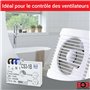 ELEKTROBOCK CS3-1B Relais temporisé | Interrupteur temporisé 230 V | pour Ventilateurs et éclairage | Montage dans la boîte d'en