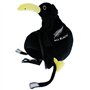 All Blacks Mascotte en peluche de rugby - Ballon convertible - Avec kiwi - 24 cm x 16 cm