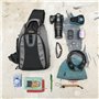 Mantona Sac à dos pour caméra DSLR Miami (accès rapide pour DSLR avec objectif monté, place pour plus d'objectifs ou accessoires