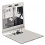 Leitz 11090004 Classeur à levier Effet Brossé -Blanc - 6,5 cm