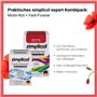 simplicol : Kit Complet Teinture Expert + fixateur : Votre Teinture Express (Paquet 300g + Flacon 90ml) - Rouge Coquelicot
