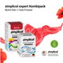 simplicol : Kit Complet Teinture Expert + fixateur : Votre Teinture Express (Paquet 300g + Flacon 90ml) - Rouge Coquelicot