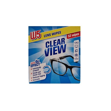 W5 Lot de 52 lingettes nettoyantes multi-usages pour lunettes