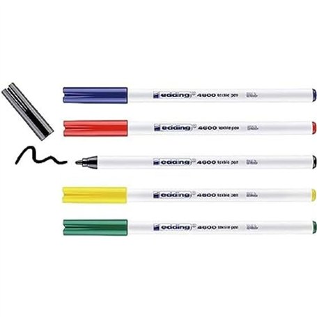 edding 4600 Feutre pour textiles - noir