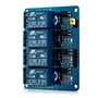 kwmobile 3X Module de Relais 4 canaux - Lot de modules 5V - Carte avec optocoupleur pour microcontrôleur Compatible Arduino Rasp
