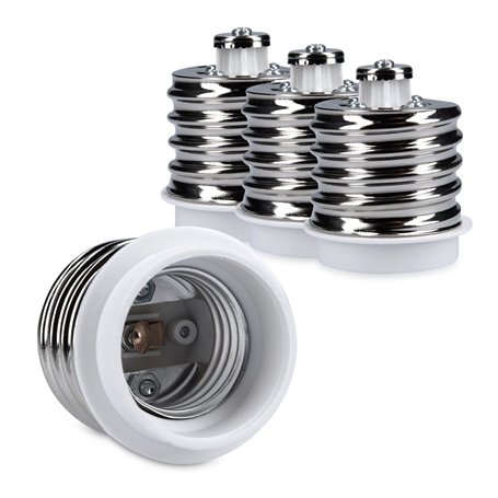 kwmobile 4x adaptateur de douille - Convertisseur de douilles E40 vers E27 - Adaptateur de support de lampe culot E27 pour ampou