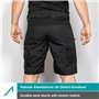ACE Constructor Plus Short de Travail pour Hommes - Bermuda de Travail avec Poches Cargo & Ceinture Stretch pour l'été - Noir - 