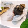 Navaris Matelas de Bain avec Coussin - Matelas Baignoire 125x42cm avec Repose-Tête - 13 Ventouses - Air Mesh - Accessoire Confor