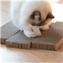 Navaris Griffoir pour Chats - Set 3X grattoir pour Chat en Carton ondulé 41 x 13 x 3 cm - Protection XXL canapé Meuble Mur - pou