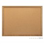 Navaris Tableau d'affichage liège magnétique - Tableau mémo mural 60 x 45 cm avec cadre en bois - Déco bureau avec punaises aima