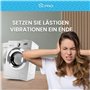DL-pro Lot de 4 amortisseurs de vibrations ronds blancs universels pour machine à laver et sèche-linge