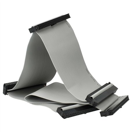 vhbw Câble plat SCSI pour connexions de 5 périphériques SCSI - Câble intérieur