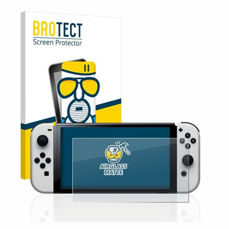 brotect Anti-Reflet Protection d'Écran Verre Mat pour Nintendo Switch OLED-Modell - Film Protecteur Vitre 9H