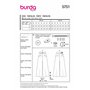 Burda Style Patron de couture pour femme #5751 Pantalon large avec poches et fermoir Taille 36-48